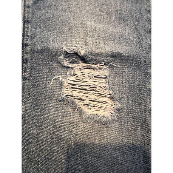 PacSun Embellished Mom Jeans –‎ Size 27 – Distressed & Patch Detail - Picture 10 of 11
